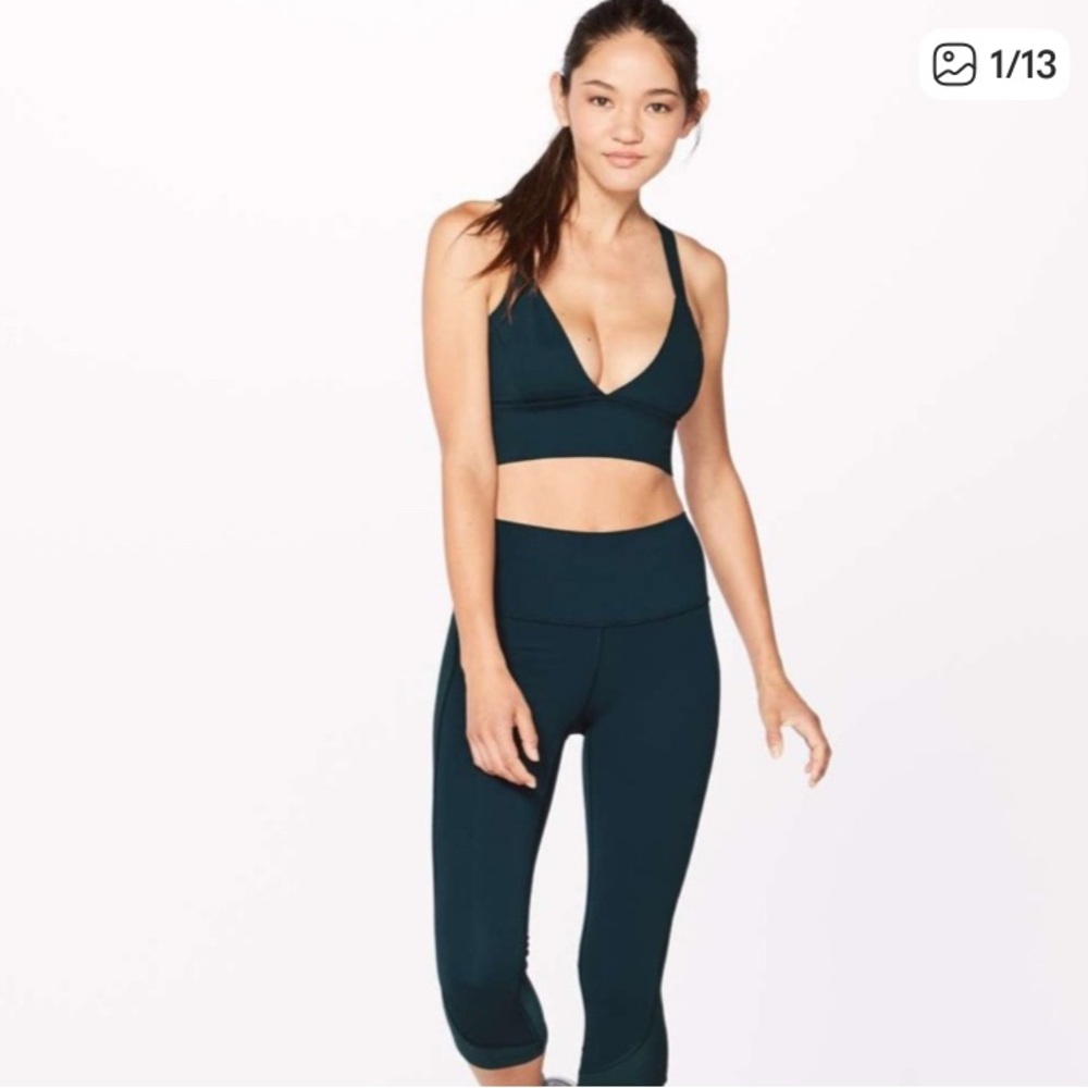 Lululemon Sweat Your Heart Out Sports Bra Submarine